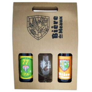 Coffret 2 bières de Meaux 1 verre 33cl