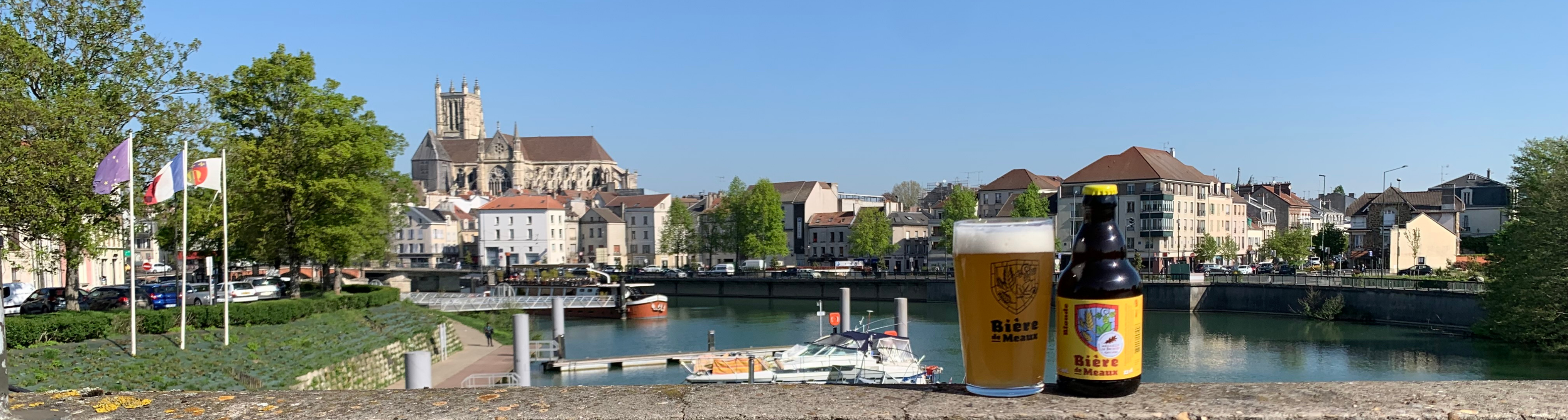 Cathédrale et Bière blonde de Meaux/verre 50cl